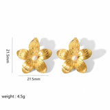 Gold Butterfly Waterproof Earrings