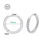 Huggie Hoop Earrings with Cubic Zirconia