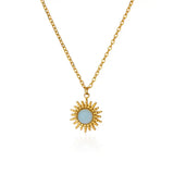 Sunflower Pendant Necklace