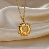 Sunflower Pendant Necklace
