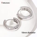Gold-Plated Round Hoop Earrings