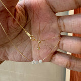 Triple Zircon Delicate Necklace