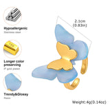 Blue Acetate Butterfly Ring
