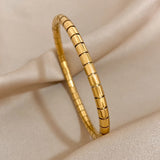 Gold-Plated Zirconia Bangle