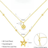 Shell & Pearl Layered Necklace