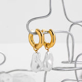 Natural Freshwater Pearl Drop Earrings