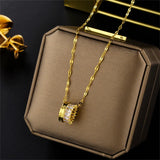 Crystal Cluster Pendant Necklace