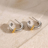 Classic Small C-Shape Hoop Earrings