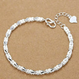 Sterling Silver Solid Chain Bracelet