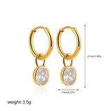 Multicolour Oval CZ Natural Stone Necklace