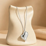 Heart Locket Pendant Necklace