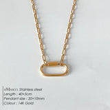 Oval Turnbuckle Choker Necklace