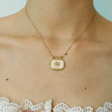 Geometric Acrylic Pendant Necklace