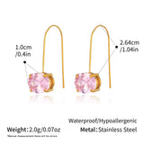Multi Colour Teardrop & Pearl Drop Earrings