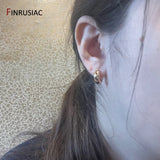 Gold-Plated Round Hoop Earrings