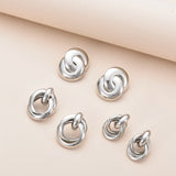Interlock Knot Stud Earrings