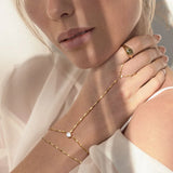 Double-Layer Finger Chain Bracelet