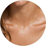 Initial Letter Pendant Necklace