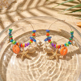 Rainbow Hoop Earrings