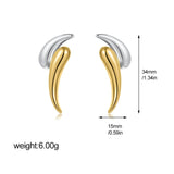 Double Layer Moon Earrings