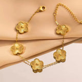 Rosalie Flower Charm Bracelet