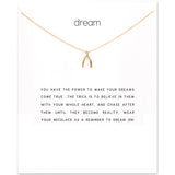 Wish Big Wishbone Necklace