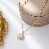 Crystal Cluster Pendant Necklace