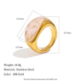 Colorful Resin Chunky Statement Ring