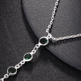 Zircon Beaded Hand Chain Bracelet