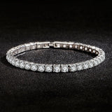 Sterling Silver Zircon Tennis Bracelet