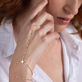 Double-Layer Finger Chain Bracelet