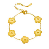Rosalie Flower Charm Bracelet