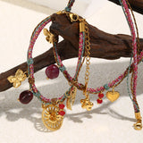 Bohemian Woven Rope Necklace & Bracelet Set