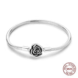 Sterling Silver Zirconia Charm Bracelet