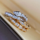 CZ Snake Wrap Ring
