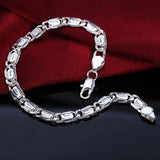 Sterling Silver Solid Chain Bracelet