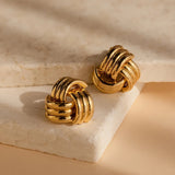 Twisted Knot Stud Earrings