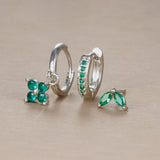 Bloom Crystal Drop Earring Set