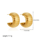 Two-Tone Bilayer Geometric Stud Earrings
