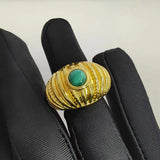 Green Opal Wide Open Ring