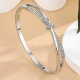 Crystal Pavé Bangle Bracelet