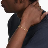 Men's Gold Chain Bracelet Set