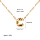 Petite Bubble Initial Charm Necklace