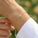 Dainty Heart Charm Bracelet