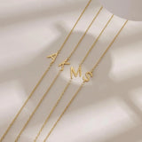Sideways Initial Choker Necklace