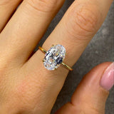Sterling Silver Oval Zircon Ring