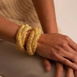 Irregular Lava Textured Open Cuff