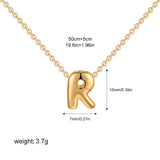 Petite Bubble Initial Charm Necklace