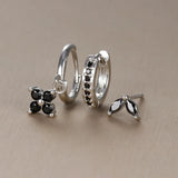 Bloom Crystal Drop Earring Set