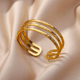 Gold Cuff Bangle Bracelet